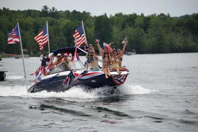 Original 2026 Duck Lake July 4th Boat Parade photograph